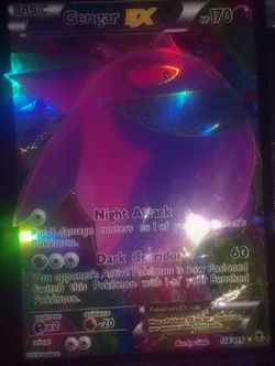 Pokemon Reshiram RC22 and Gengar EX phantom forces
