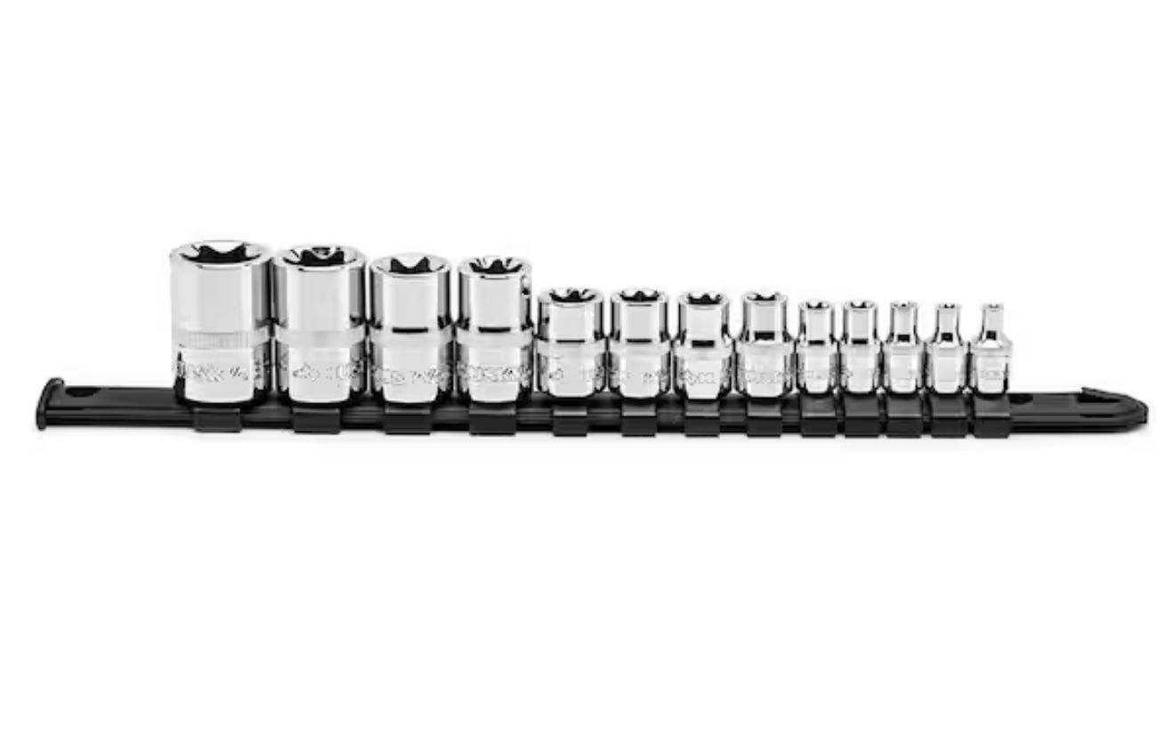Husky 1/4 in.,3/8 in.,1/2 in. E-Torx Socket Set (13-Pieces