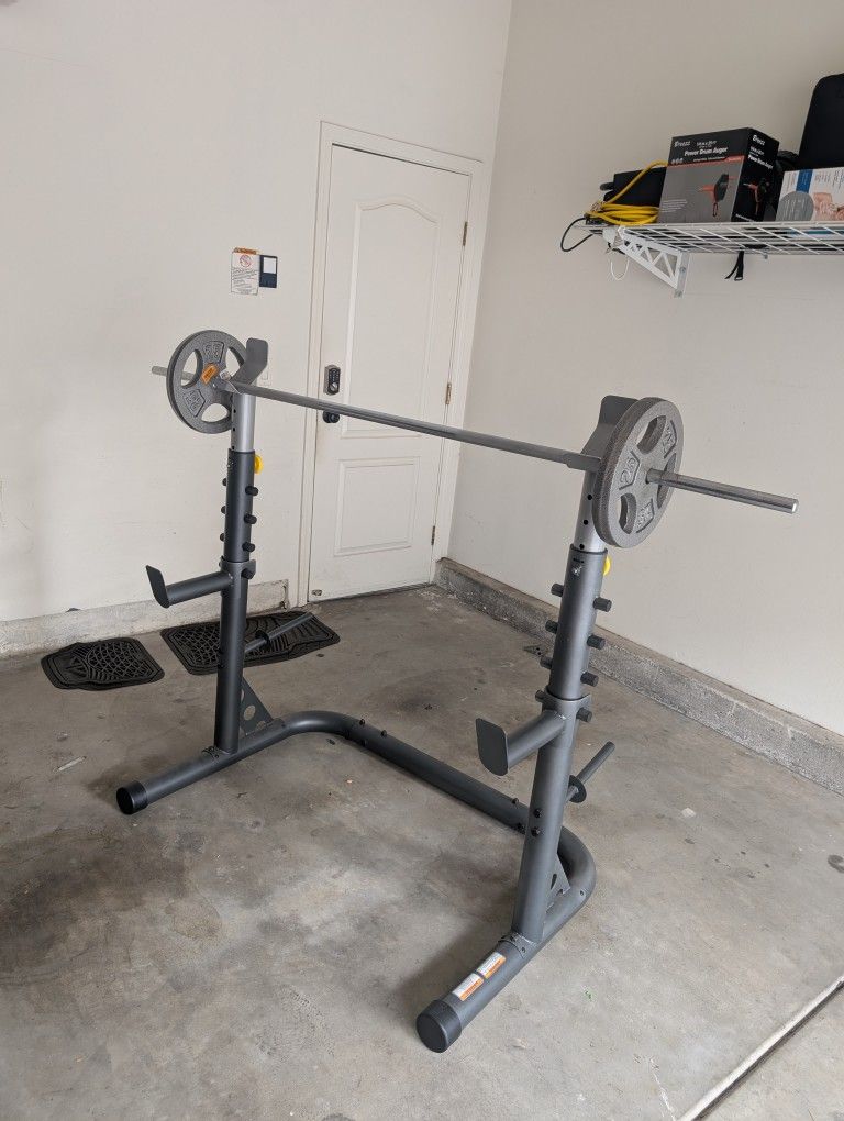 Standard 1-inch Barbell + 2x 25lb Plates