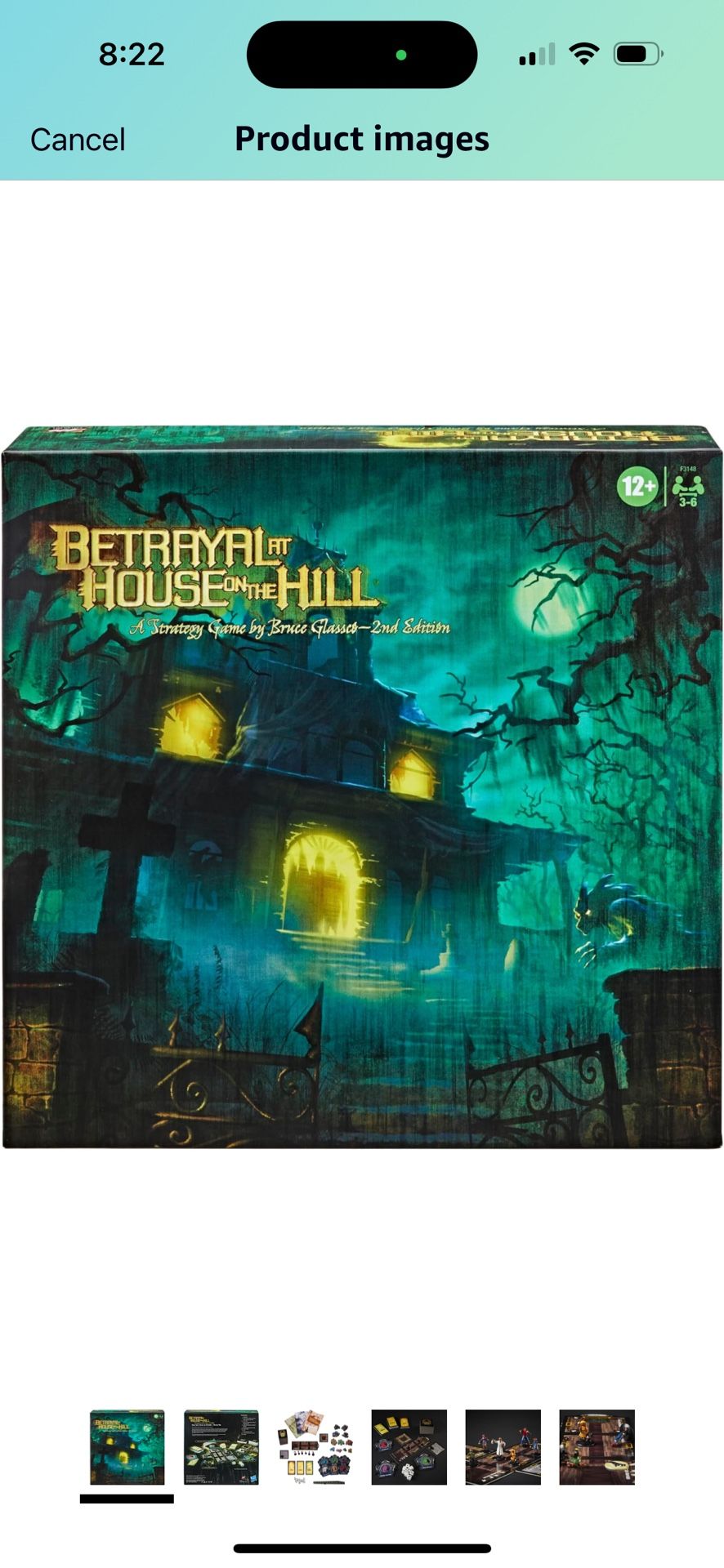 4.8 4.8 out of 5 stars 912 Avalon Hill Betrayal at The House on The Hill Second Edition Cooperative Board Game, Ages 12 and Up, 3-6 Players, 50 Chilli