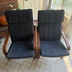 IKEA Poäng Chairs w/ Cushions
