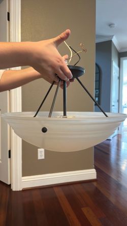FREE semi flush light fixture 15” across