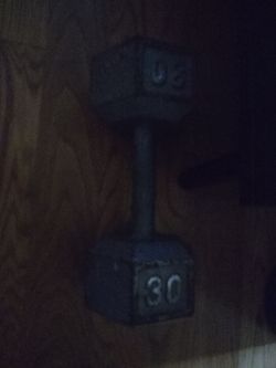 30lb iron dumbbell