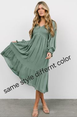 New with tags Baltic Born Lainey midi green floral dress XL