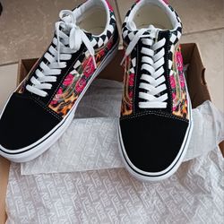 Vans Old Skool Rose Leopard shoes