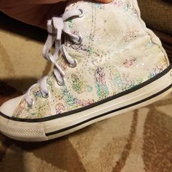 Girls' Chuck Taylor All Star Converse Butterfly Shine Shoes Size 1