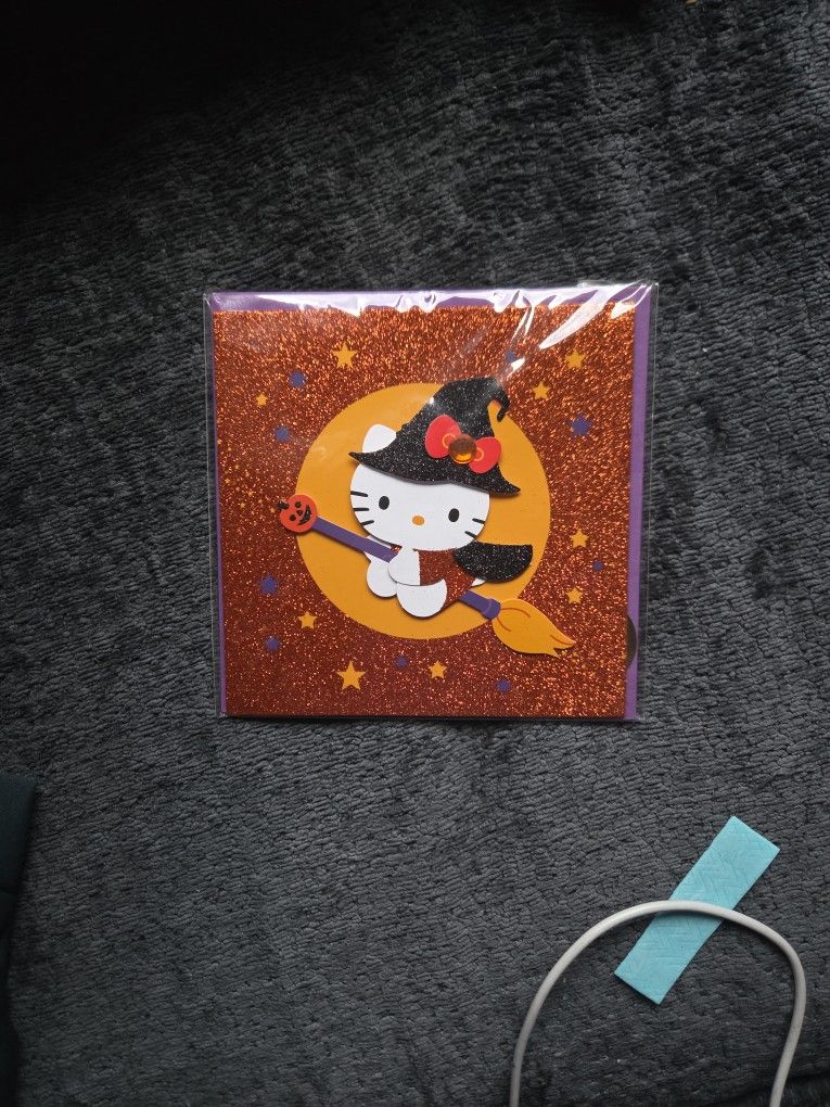 Hello Kitty Holloweeen Card