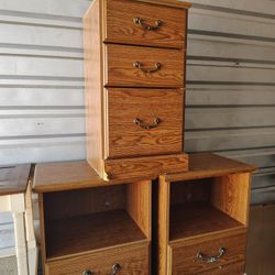 FUNDRAISER - 3-Piece Bedroom Set (2 Nightstands, 1 Chest) - Great for DIY Paint Project!