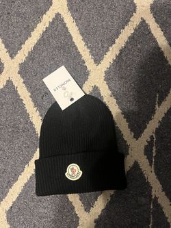 Black Moncler Beanie 