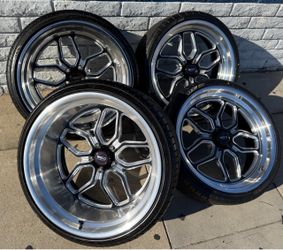 Weld Laguna Black / Milled 22x8.5 - 22x12 With 265/30/22 - 335/25/22 Tires For C-10🔥🔥🔥