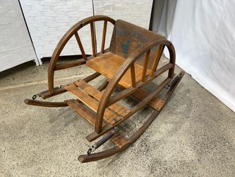 DELPHOS BENDING COMPANY Antique Teetertot Bouncer Rocking Chair Décor