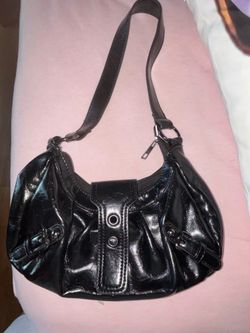 Black leather purse