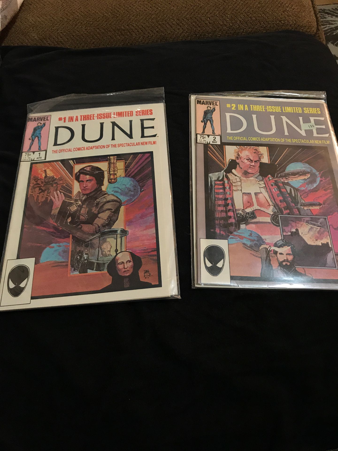 Issue one and number two Dune comic book