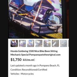 Four Honda Goldwing 1500 For Sale 4 Bikes One Price