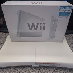 Wii in box and Wii board
