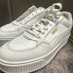 PUMA Women 387212-01 Karmen Rebelle Shoe Lace-up Sneaker White Size 7.5
