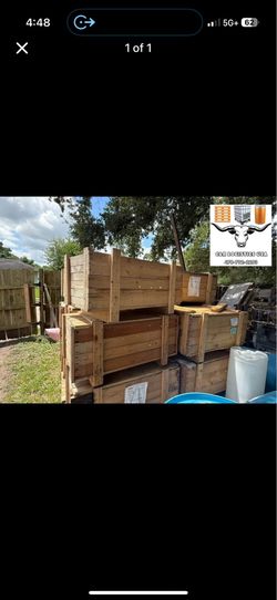 Small Wooden Crates with Lids