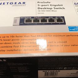 Netgear Prosafe 5-port Gigabit Desktop Switch