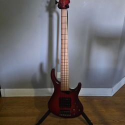 MTD Kingston 5-String Bass has powerful electronics, a premium finish
