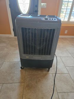 Hessaire portable wheels evaporative swamp cooler 3 speed 3 pads works great manual  included