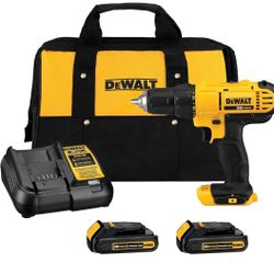 Dewalt cordless drill, 2 batteries and 1 charger (brand new)