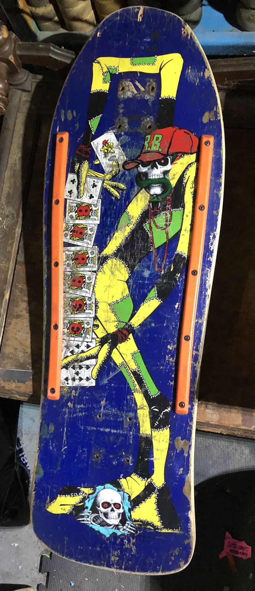 Powell Peralta Ray Barbee Reissue Skateboard Deck Vintage Nose-Bone And Rails