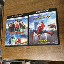 Marvel Spider-Man 4k Ultra HD Far From Home & Homecoming 