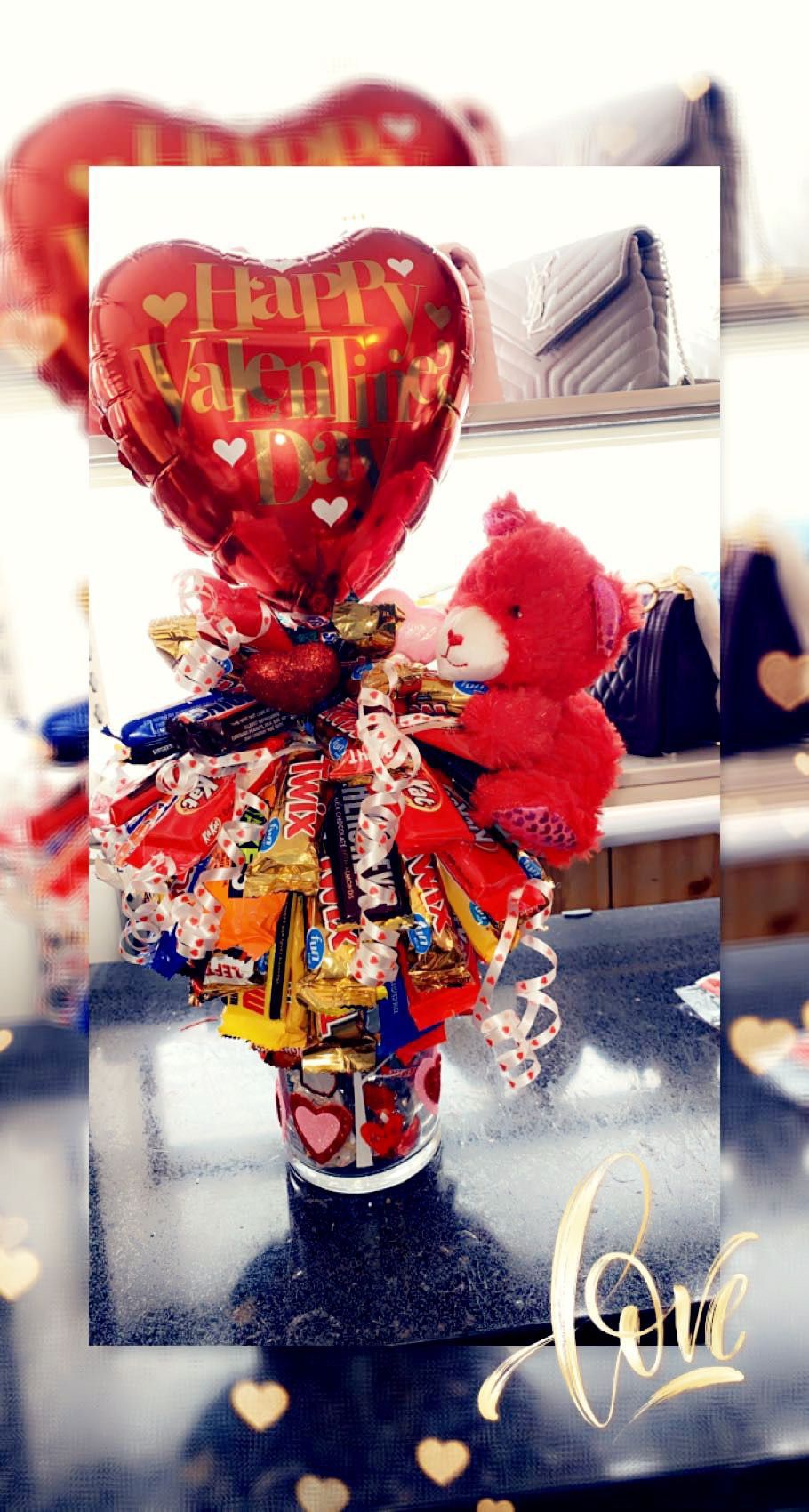 Valentine candy bouquet