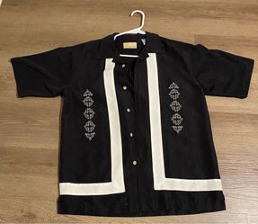 Black Y2K button up