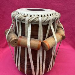 Vintage tabla Dayan Dahina drum instrument music percussion/India Indian Bombay artisan handmade traditional/wooden leather suru shyahi