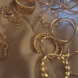 Gold Tone Rings 