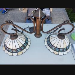 Tiffany pool table lamp/ island lamp