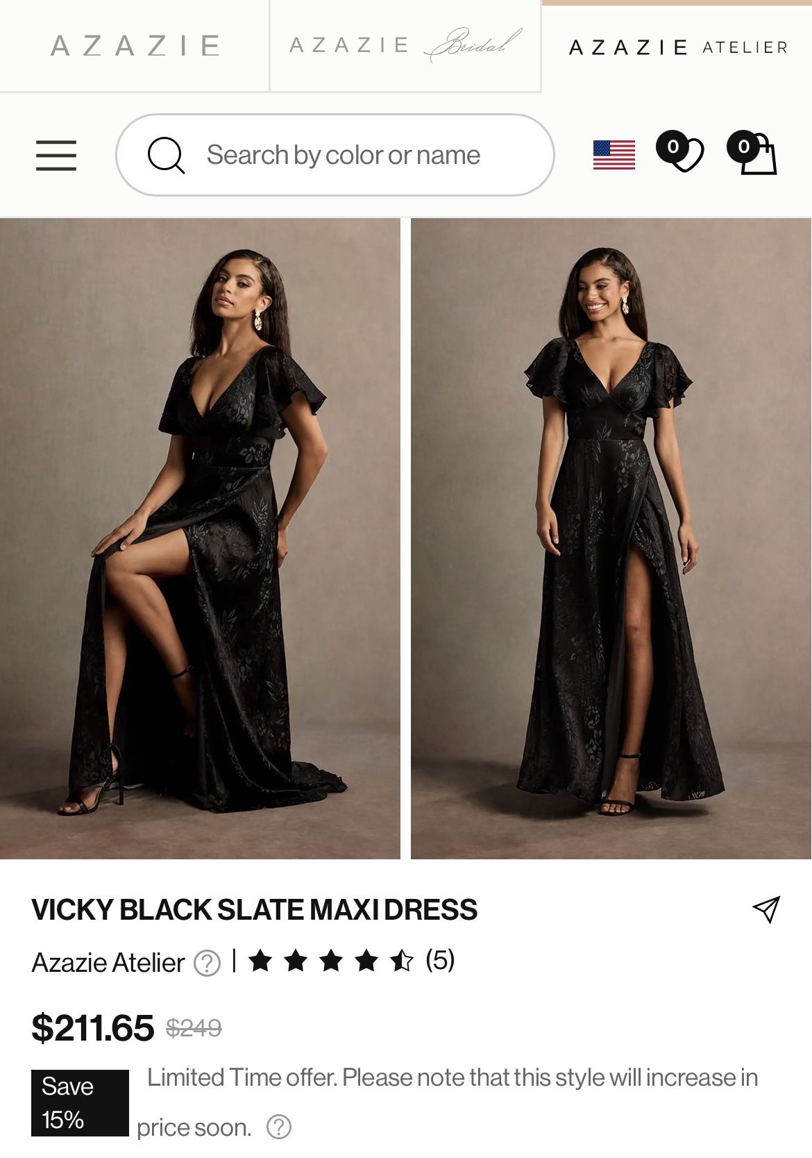 Azazie Vicki Maxi Dress