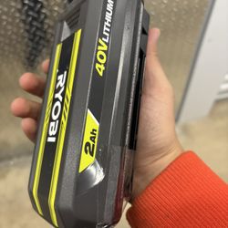 New Ryobi 40V 2AH LITHIUM BATTERY