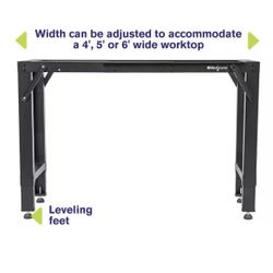 BRAND NEW IN BOX Montezuma 4 ft. to 6 ft. Adjustable Steel Workbench Frame