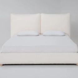 Upholstered Platform Queen Bed Frame