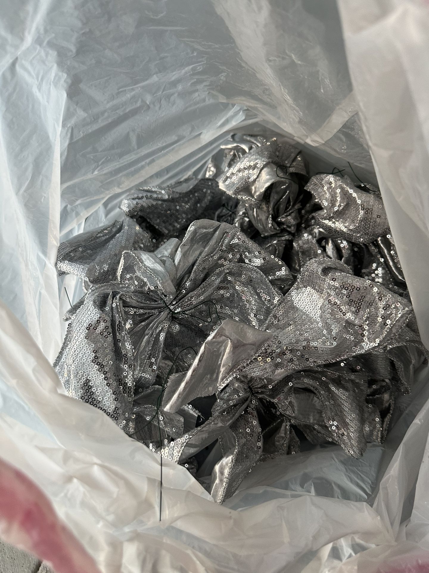 Silver Bows And Decor