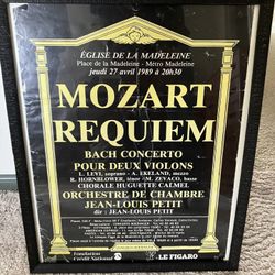 Framed Mozart Print