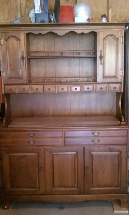 Hutch and Table Cherry Wood