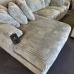 Very Comfortable Gray Sectional Couch 