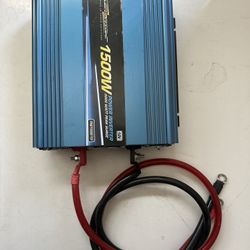1500 WATT POWER INVERTER 12 VOLT DC TO 110 VOLT AC