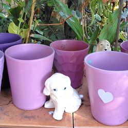 Purple Ceramic Pots