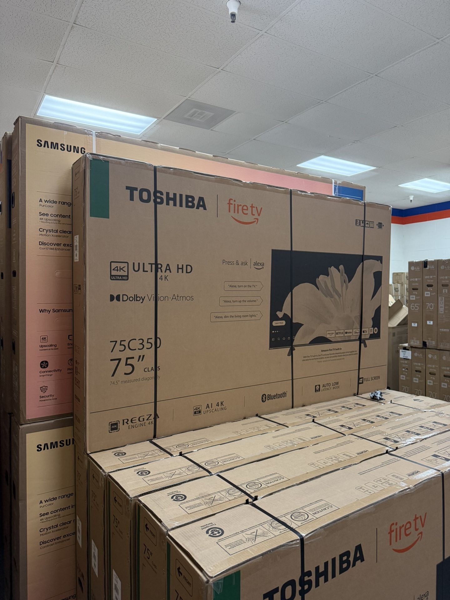 TOSHIBA 75” 4K HDR SMART FIRE TV