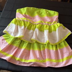 Plus Strapless Neon/Pink Mini dress/Fiesta/Party