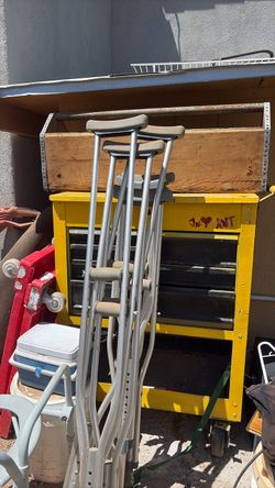 Aluminum Underarm Crutches Set