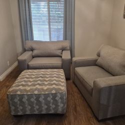 Oversized Chairs & Ottoman