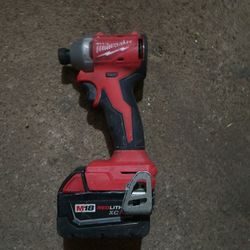 Milwaukee Impact Drill And Battery