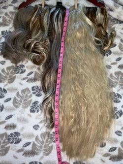 Wigs and Extensions Mostly Long All Have Been Washed and Treated. See Pics. 15+  Prices vary. Any questions please feel free to ask. Discount on multi