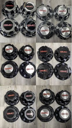 4PCs GMC 8 Lugs REPLACEMENT WHEELCENTER CAP HUB Sierra Yukon Suburban Van