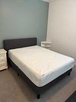 Zinus Queen bed and Zinus Bed frame